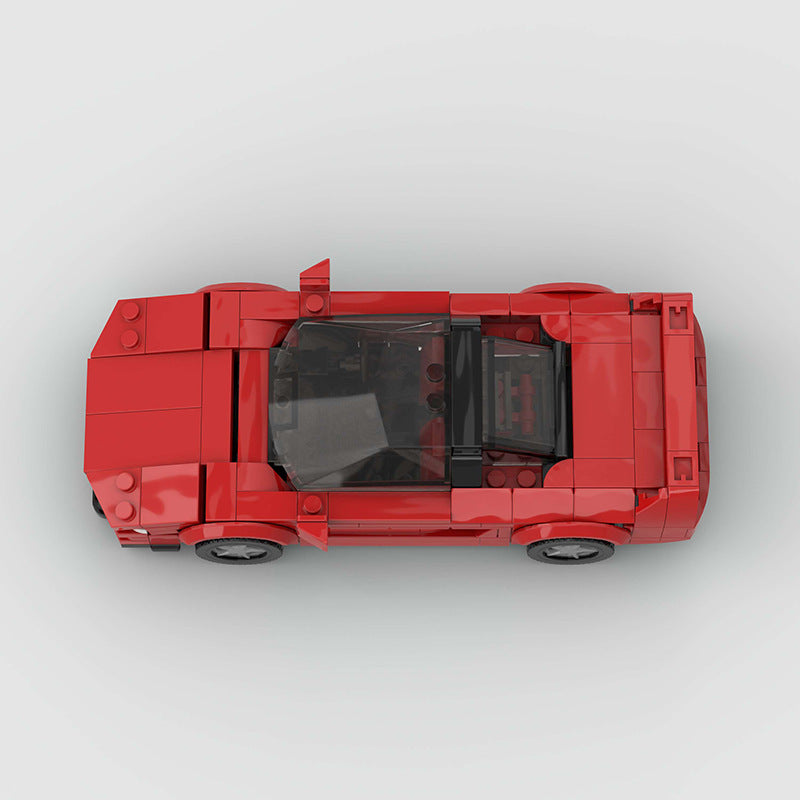 RevvBlox Honda Acura NSX NA-1 model car in white with detailed exterior and sleek design, close-up view showing front and side angles.