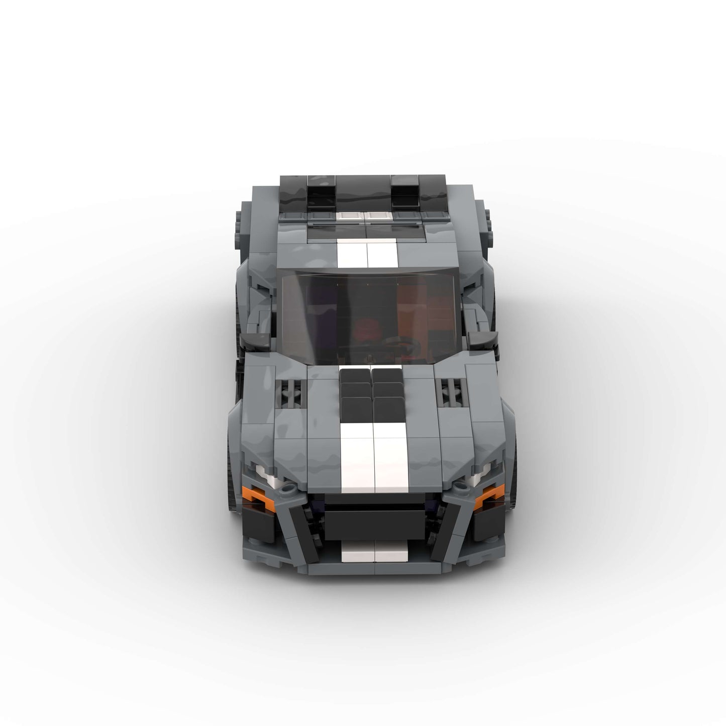 RevvBlox Ford Mustang Shelby GT500 plastic model car with detailed exterior and iconic muscle car design.