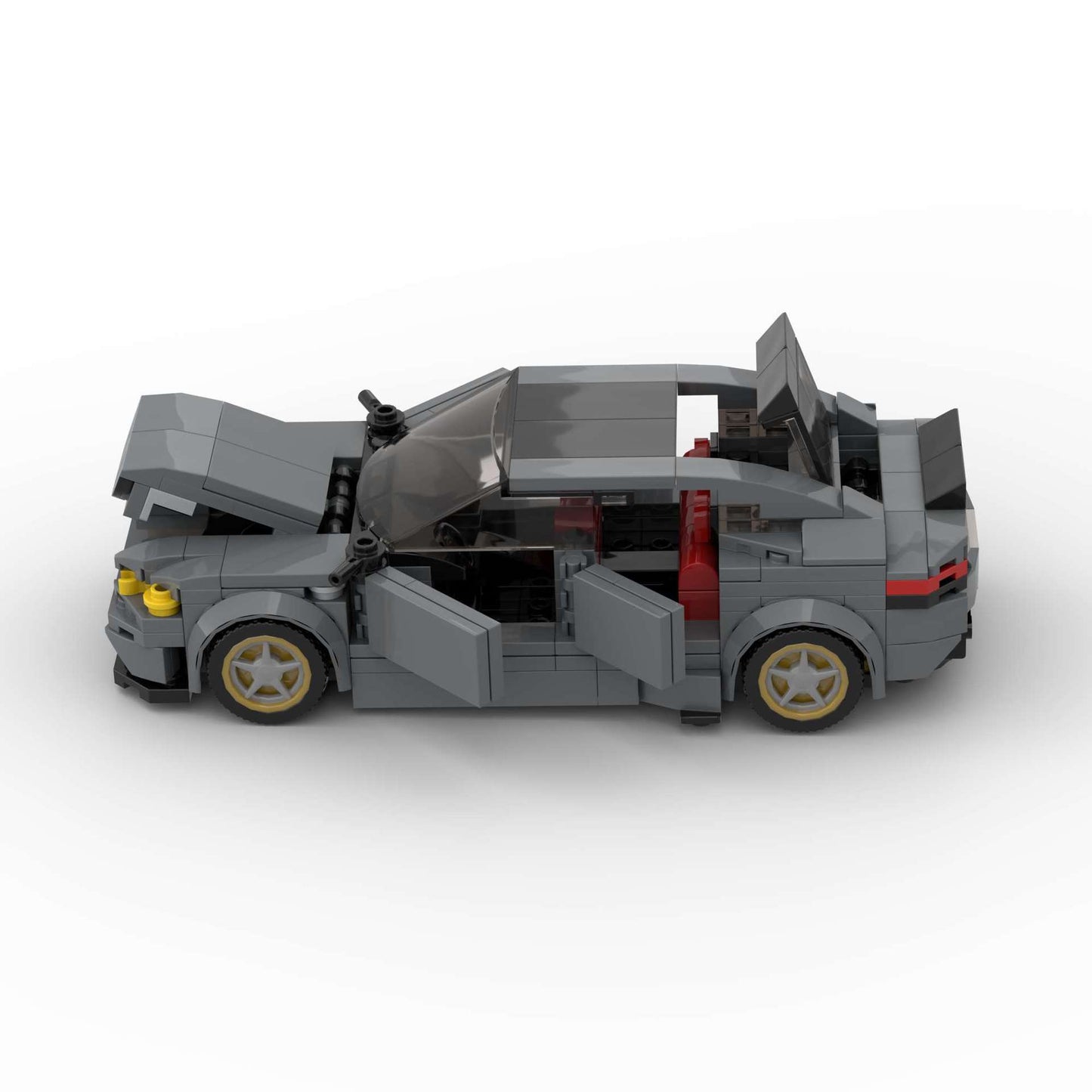 RevVBlox BMW M5 CS diecast model car with detailed exterior and interior features, showcasing the luxury sports vehicle.