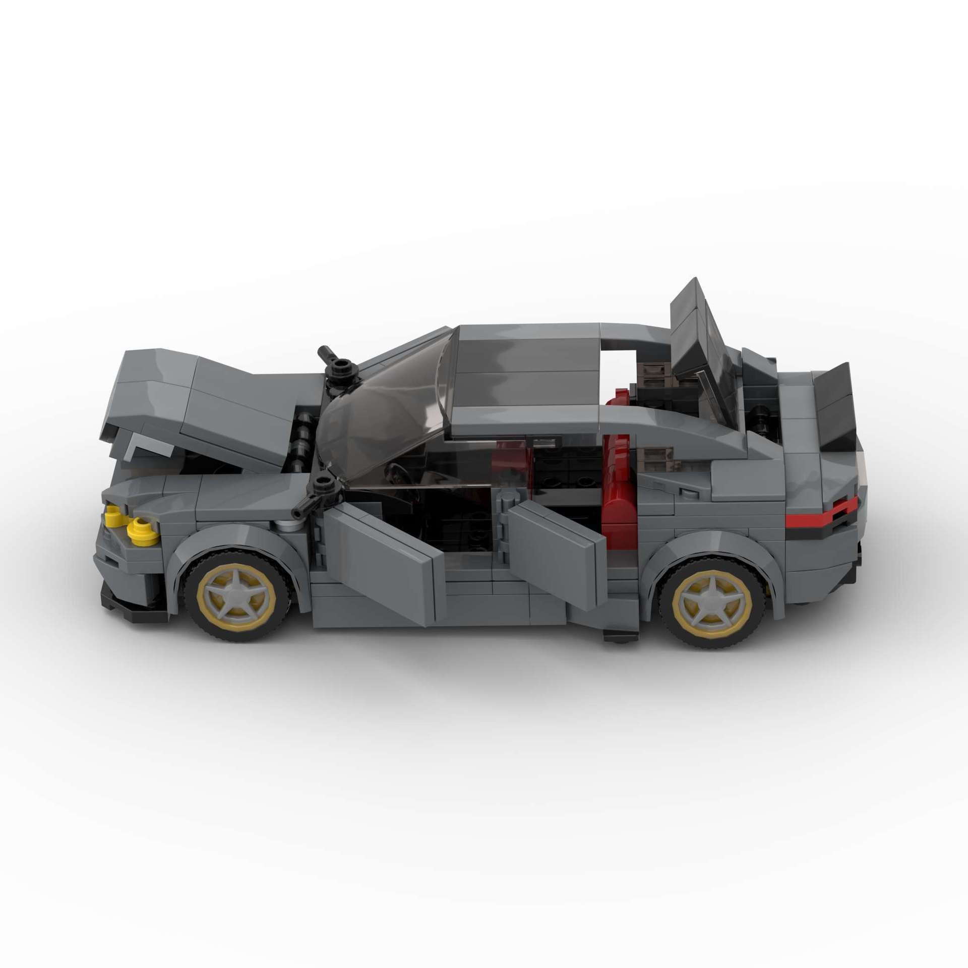 RevVBlox BMW M5 CS diecast model car with detailed exterior and interior features, showcasing the luxury sports vehicle.