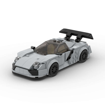 RevV Blox Porsche 918 Spyder plastic model car with detailed exterior and sleek design, perfect for display or collection.