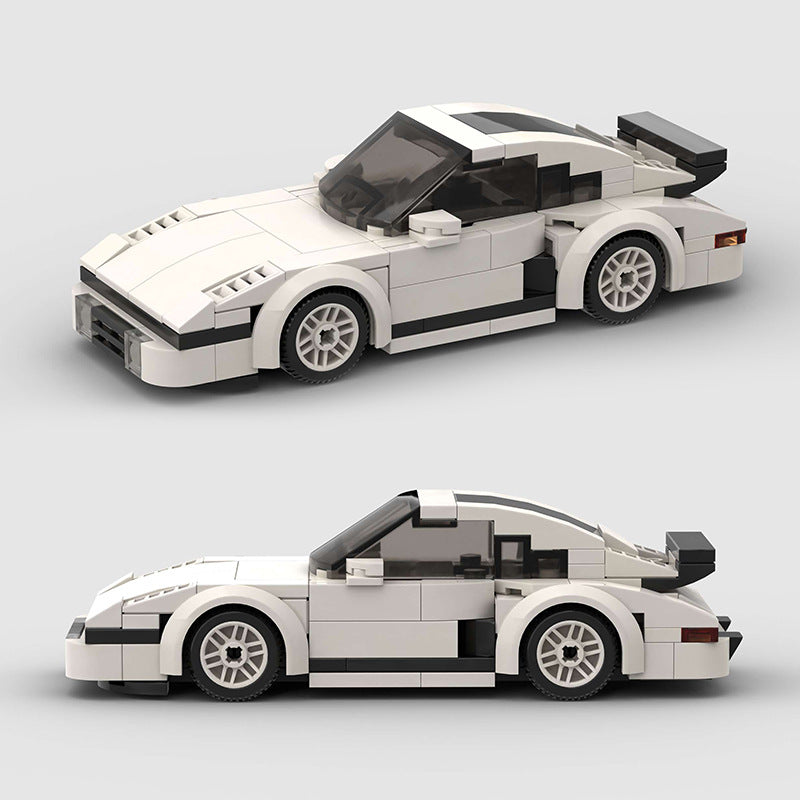 Revell Porsche 930 Flat Nose diecast model car with detailed black and silver finish, showcasing the iconic sports car design.