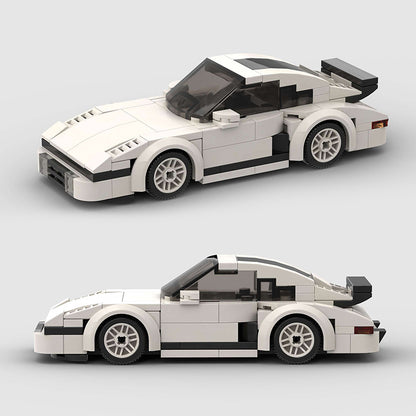 Revell Porsche 930 Flat Nose diecast model car with detailed black and silver finish, showcasing the iconic sports car design.