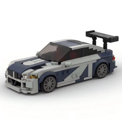 BMW M3 GTR E46 model by RevvBlox showcasing detailed exterior and sleek design elements.
