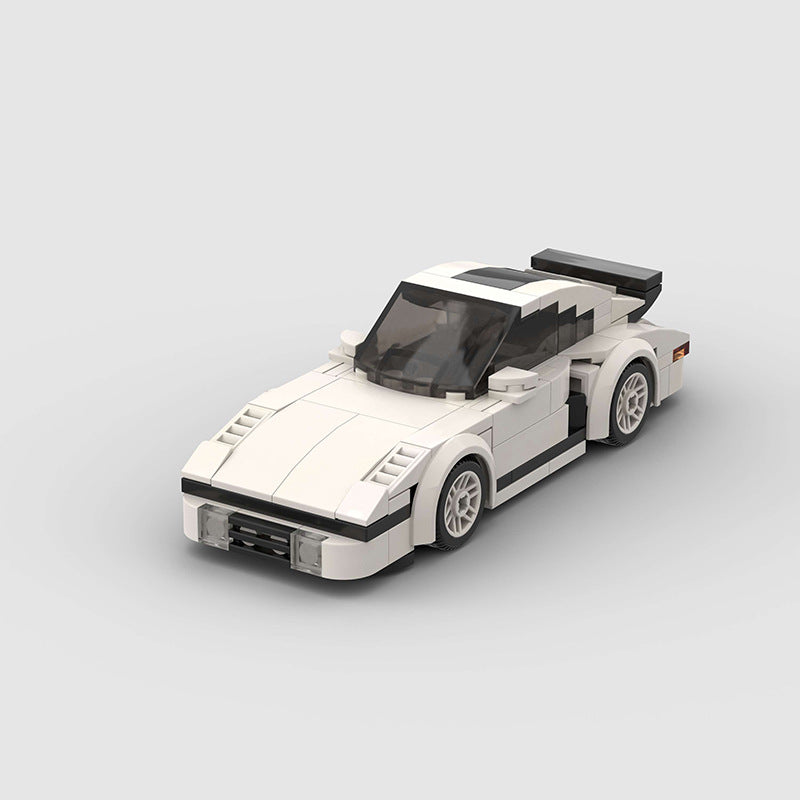 RevvBlox Porsche 930 Flat Nose scale model car showing sleek front view with detailed body and distinctive flat nose design.