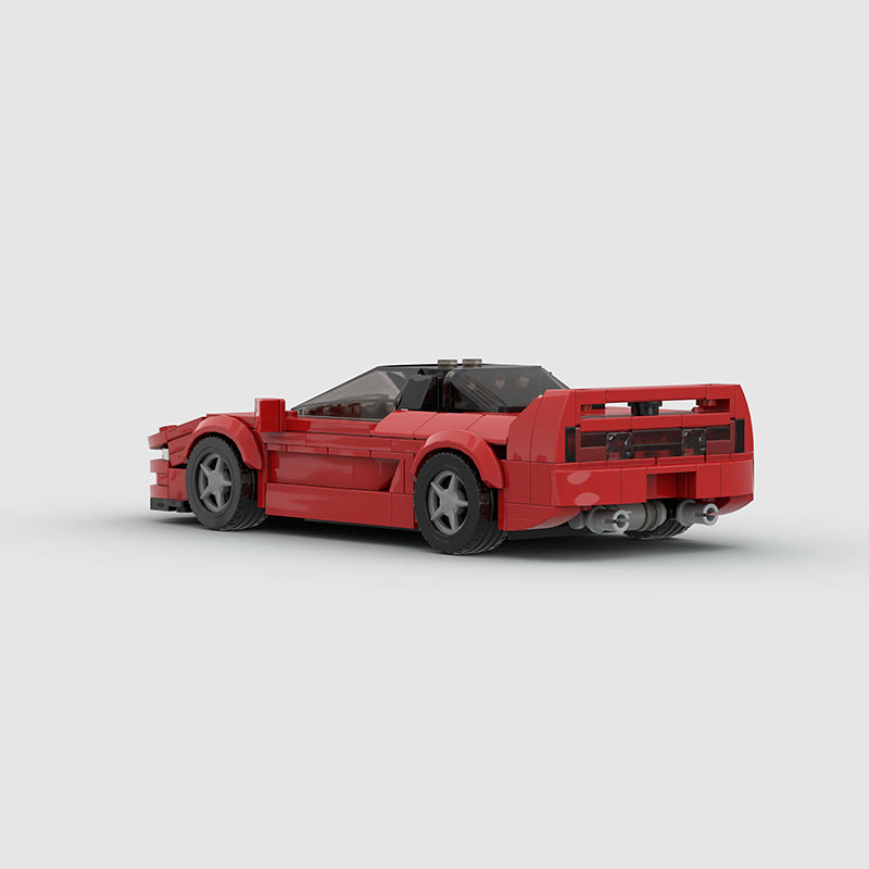 RevvBlox Honda Acura NSX NA-1 scale model car in red with detailed features and realistic design.