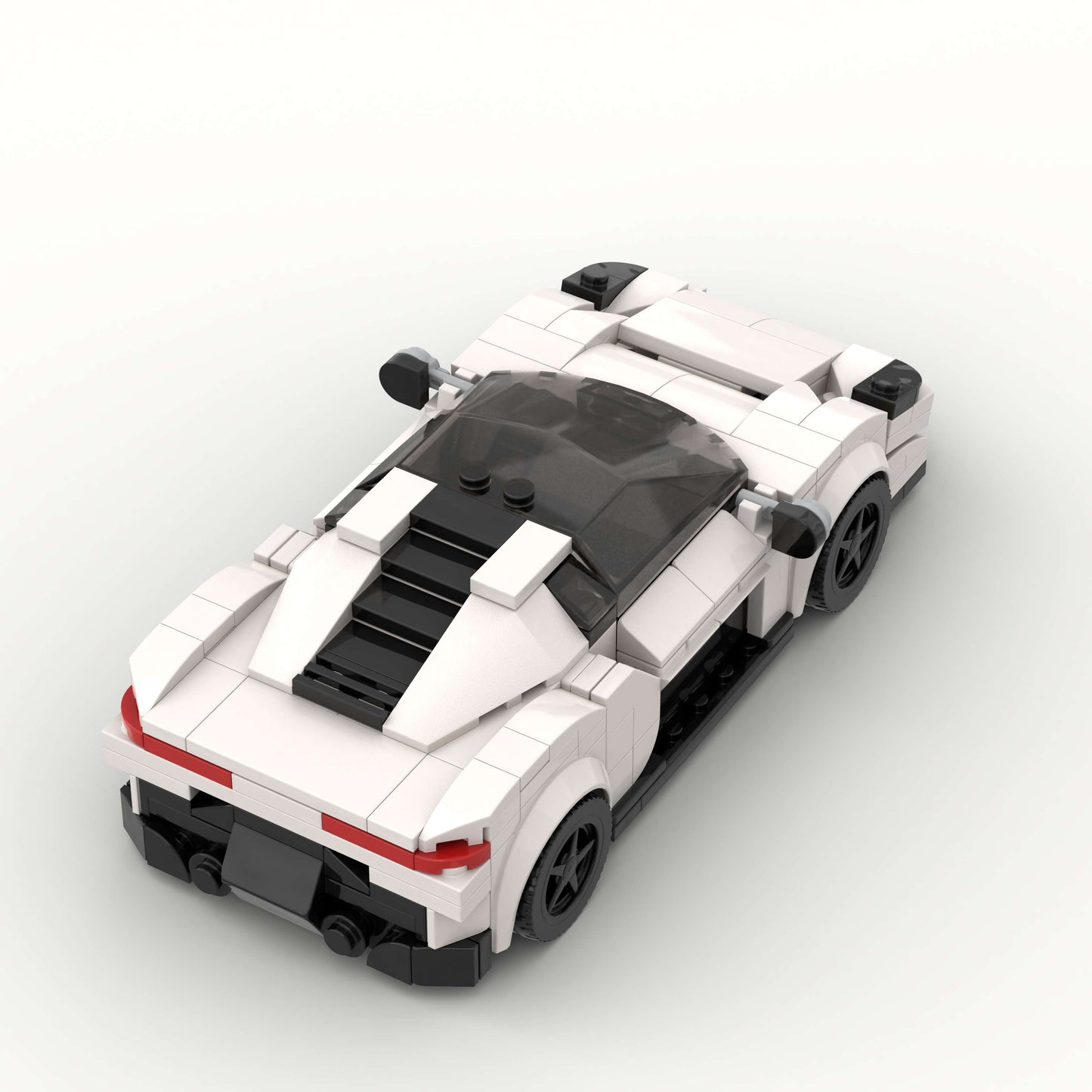 RevvBlox Maserati MC20 model car in blue with detailed exterior and sleek design, showcasing a luxury sports car replica.