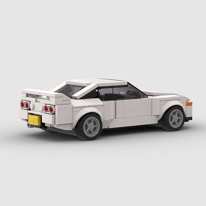 RevVBlox Honda Prelude 5th Gen scale model car displayed on a white background, showcasing detailed design and craftsmanship.