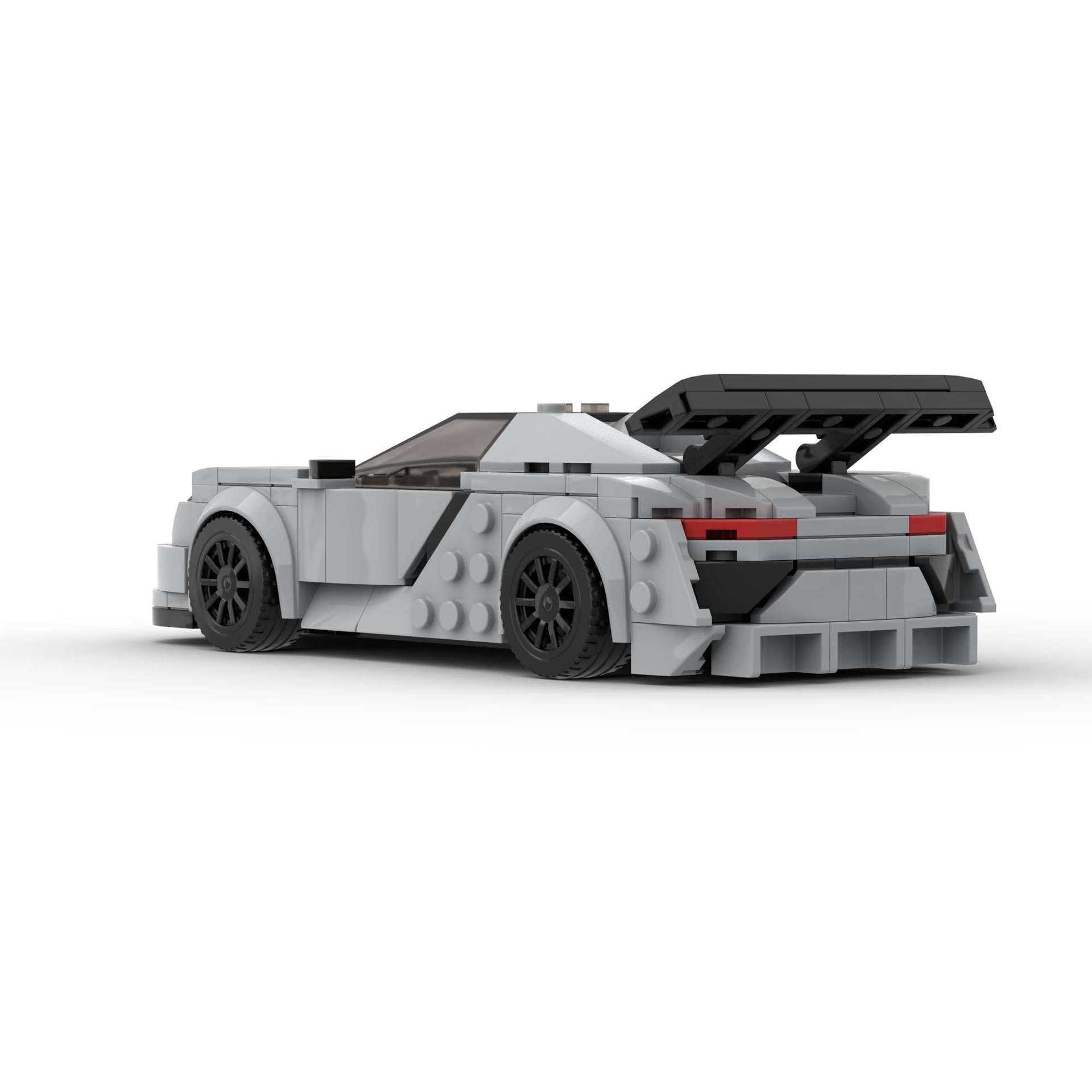 RevVblox Porsche 918 Spyder diecast model car with detailed blue and black exterior, showcasing sleek sports car design.