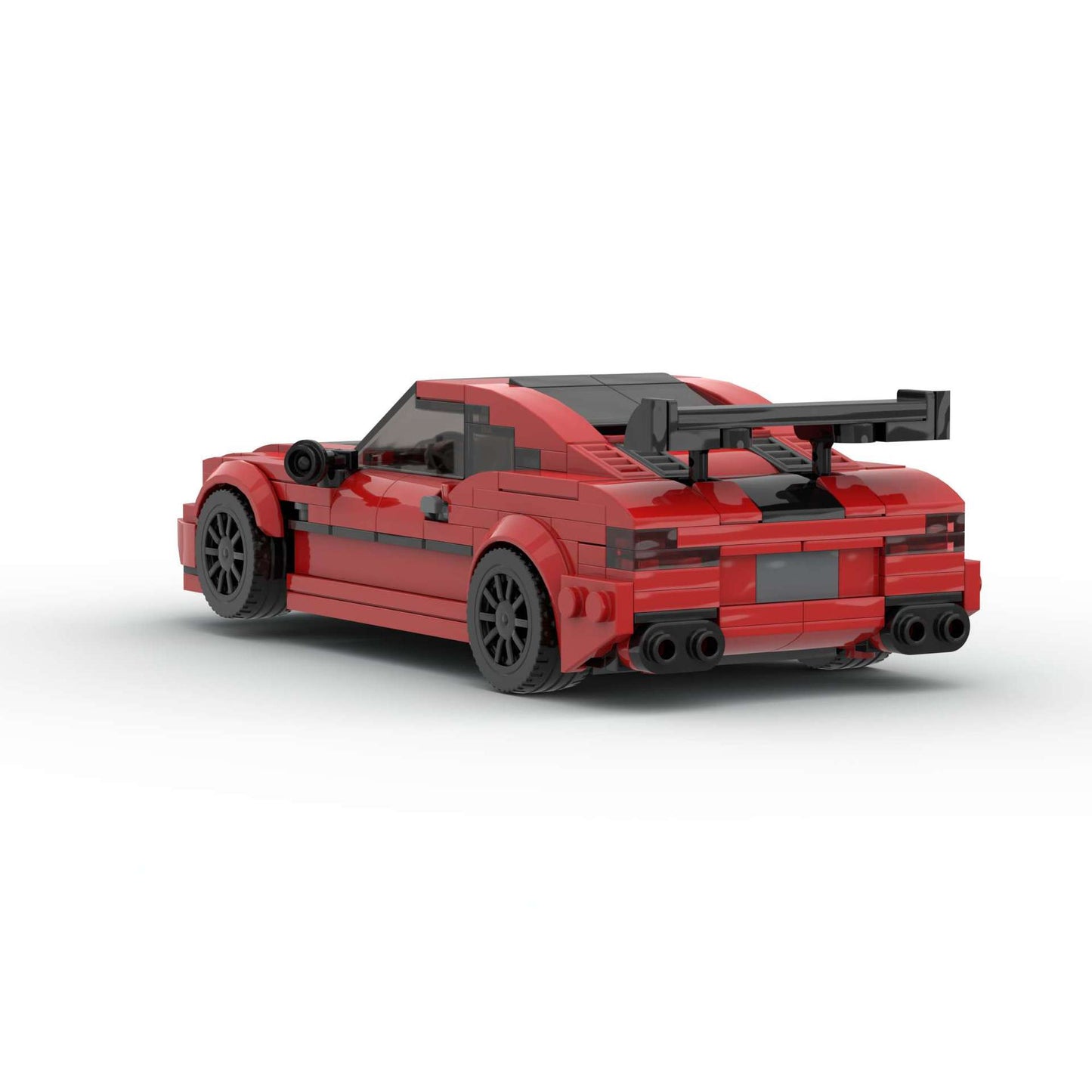 RevvBlox BMW M8 model car with detailed exterior in black, showcasing sleek design and iconic front grille.