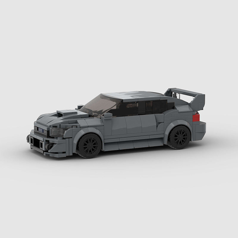 RevvBlox Subaru Impreza model car with detailed exterior and realistic features, showcasing the miniature scale and craftsmanship.
