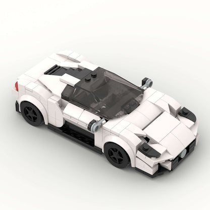 Revvblox Maserati MC20 model car with detailed exterior and sleek design, showcasing the luxury sports car in a realistic miniature.