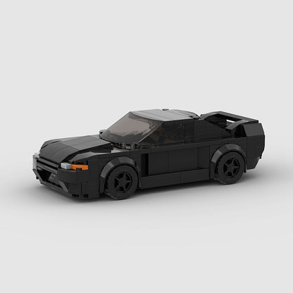 RevBlox Nissan Skyline GT-R R32 "Takeshi" model from Initial D, detailed scale replica with iconic car design.
