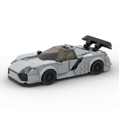 RevVBlox Porsche 918 Spyder model car with detailed red and black exterior and sleek design, showcasing the collectible diecast vehicle.