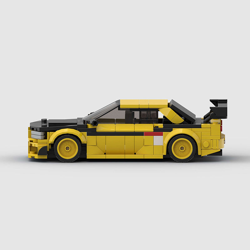 RevVBlox Nissan GT-R R34 model car in blue with detailed exterior and sleek design, showcasing the collectible diecast vehicle.