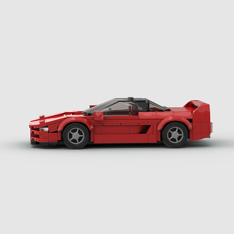RevvBlox Honda Acura NSX NA-1 model car in orange with detailed exterior and sleek design, showcasing the collectible die-cast vehicle.