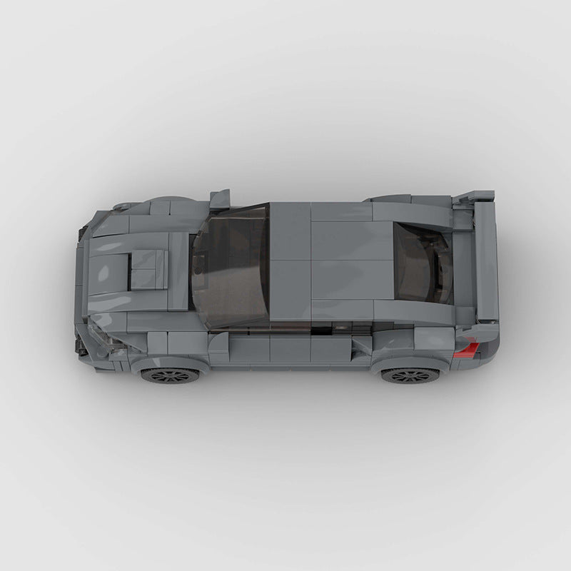 RevvBlox Subaru Impreza scale model car in silver, detailed exterior view with realistic features and sleek design.