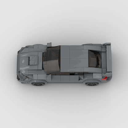 RevvBlox Subaru Impreza scale model car in silver, detailed exterior view with realistic features and sleek design.