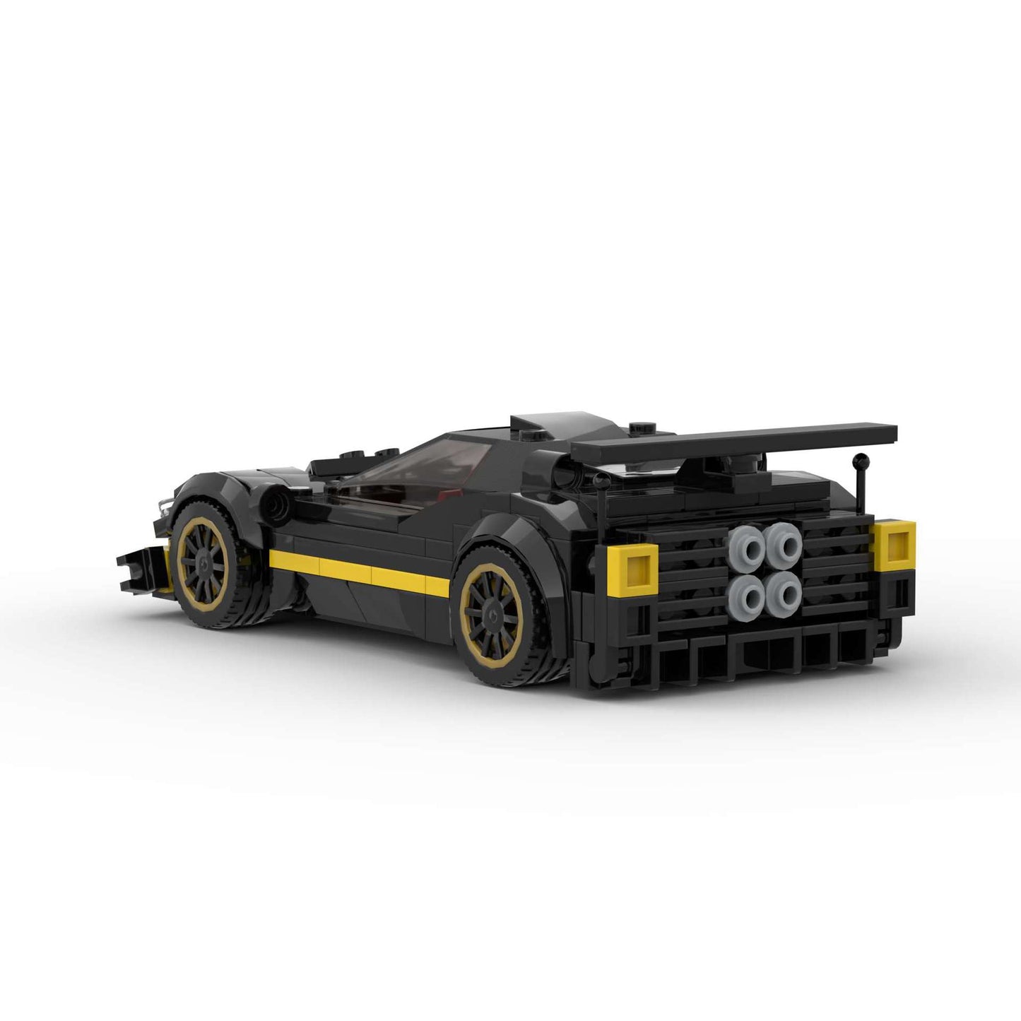 RevV Blox Pagani Zonda R model car in detailed miniature, showcasing sleek design and vibrant colors.