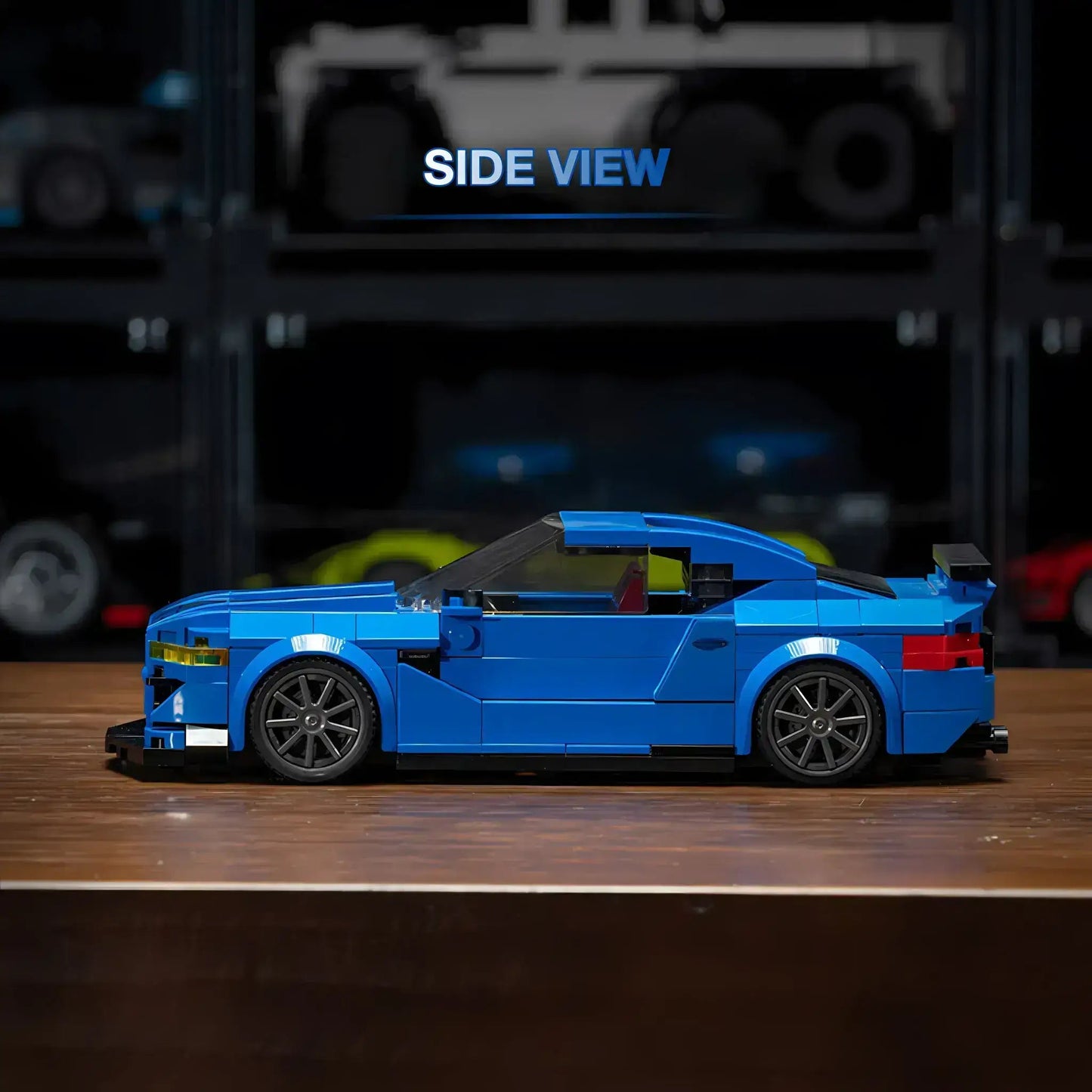 RevvBlox BMW M14 model car showcasing detailed design and sleek lines in a dynamic angle view.