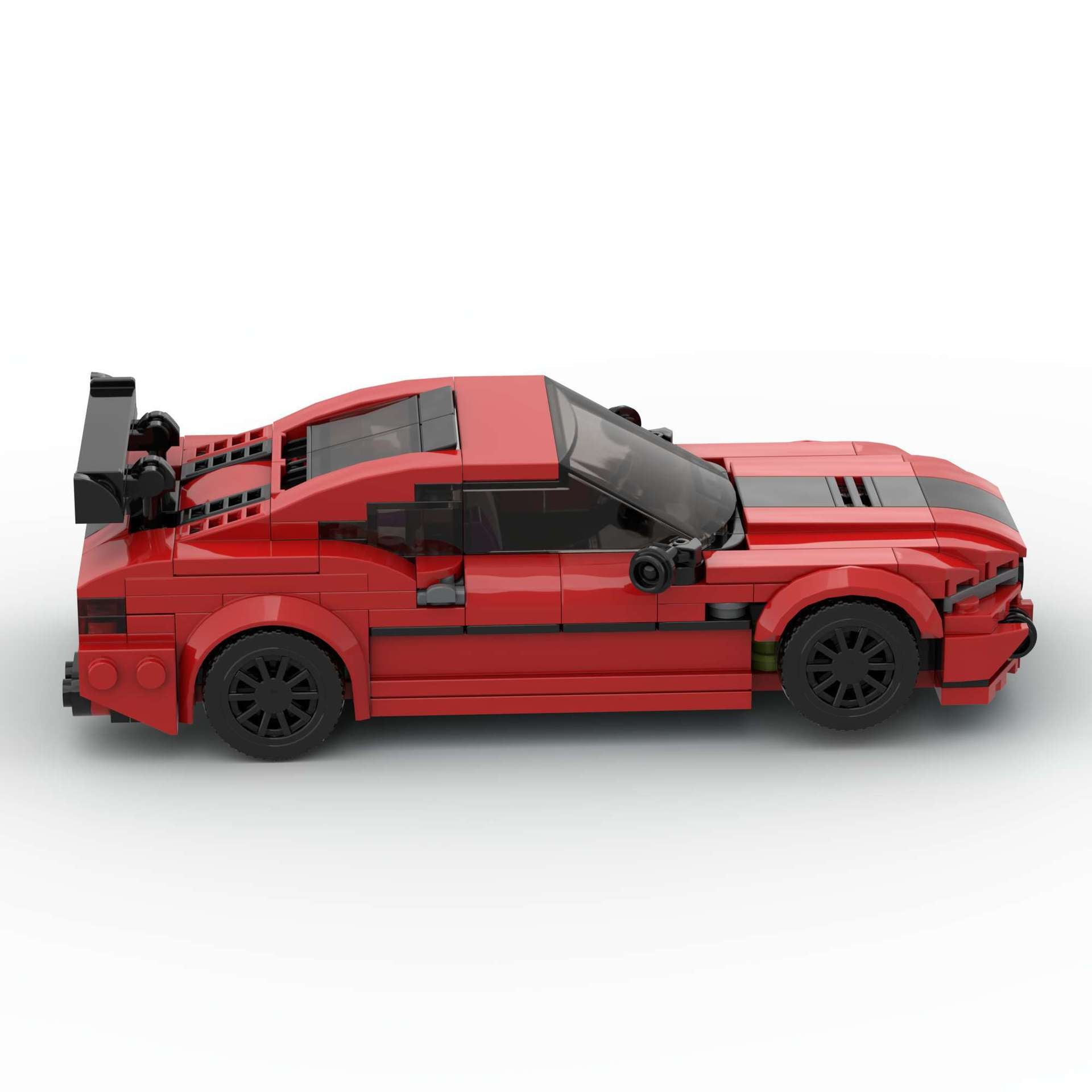 RevvBlox BMW M8 model car in black with detailed exterior and sleek design, showcasing the collectible die-cast vehicle.