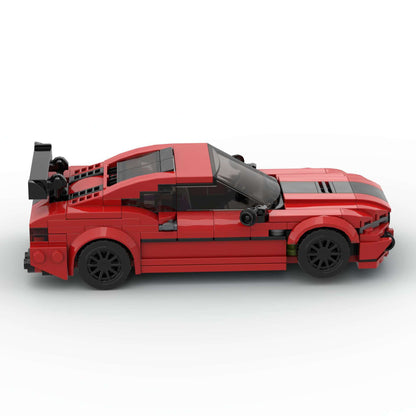 RevvBlox BMW M8 model car in black with detailed exterior and sleek design, showcasing the collectible die-cast vehicle.