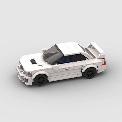 Revvblox BMW Z4 Roadster diecast model car with detailed exterior and soft top convertible in a realistic display setting.