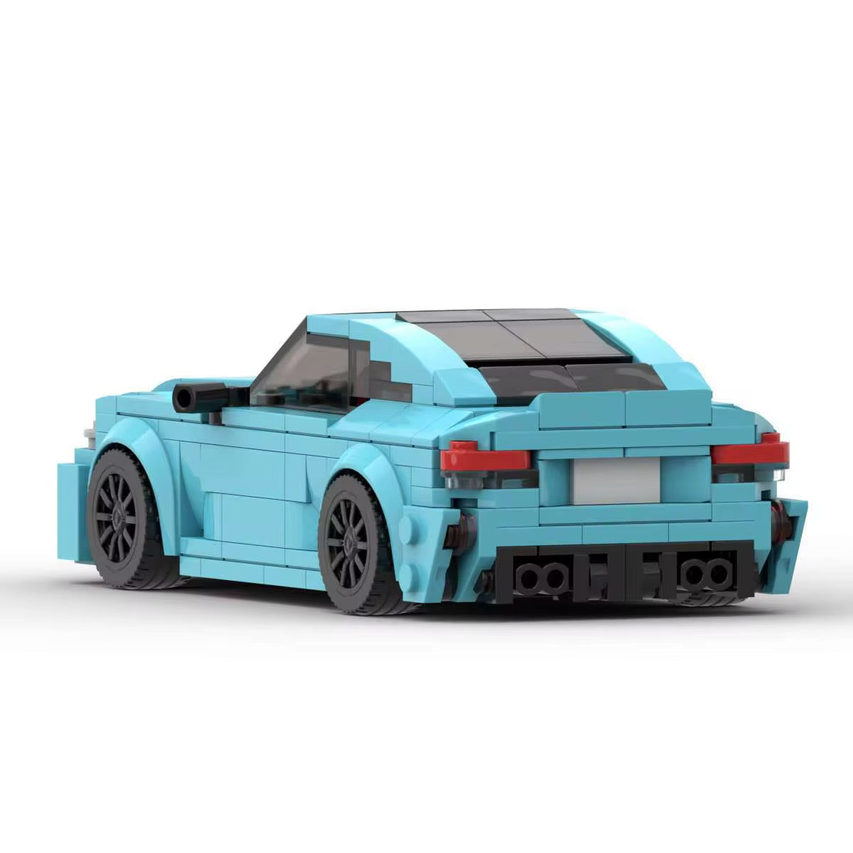 RevvBlox BMW M2 G87 limited edition model car with detailed blue and black design, showcasing sleek sports car features.