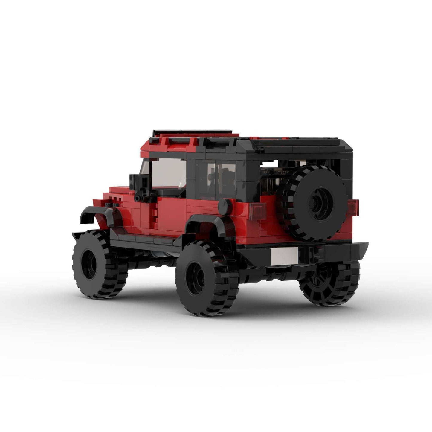 RevVBlox Jeep Wrangler diecast model showcasing detailed exterior and rugged design on a plain background.