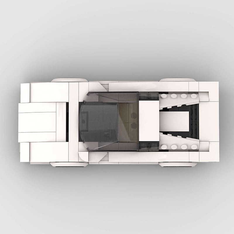 RevvBlox Ferrari Testarossa model car with detailed red exterior and iconic design, showcasing a collectible miniature sports car.