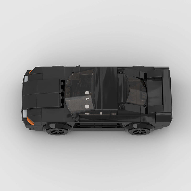 RevellBlox Nissan Skyline GT-R R32 "Takeshi" Initial D model car with detailed paint and design, positioned on a plain background.