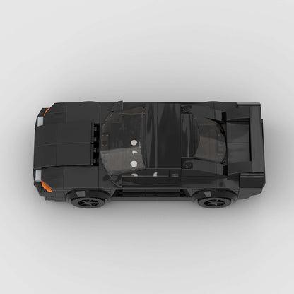 RevellBlox Nissan Skyline GT-R R32 "Takeshi" Initial D model car with detailed paint and design, positioned on a plain background.