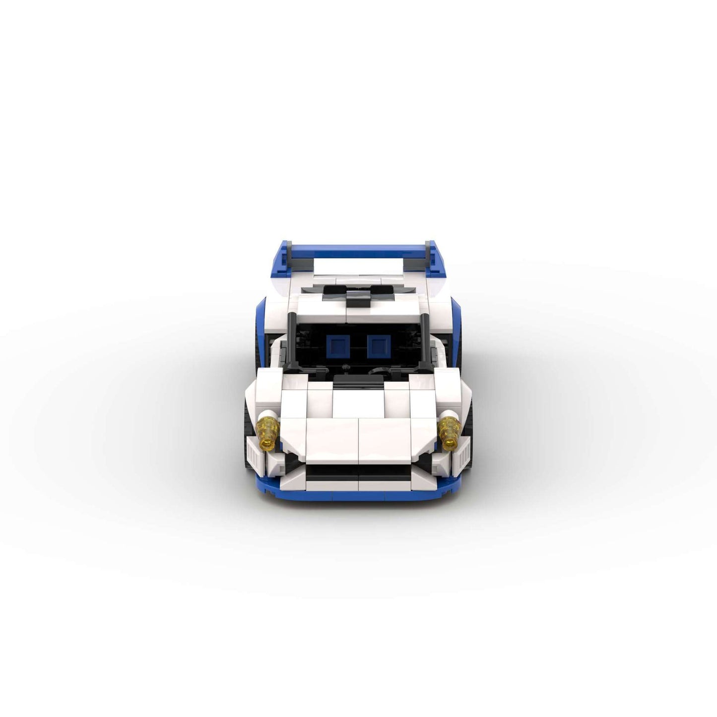 RevvBlox Maserati MC12 model car in red with detailed exterior and racing design, showcasing a collectible scale model.