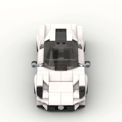 RevVBlox Maserati MC20 toy car model with detailed design and sleek black finish, perfect for collectors and enthusiasts.