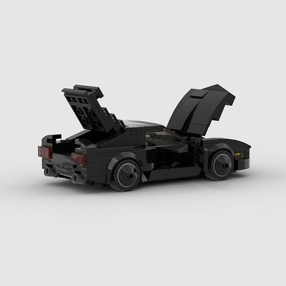RevVBlox Night Rider car toy with sleek black design and detailed features, perfect for collection or play.