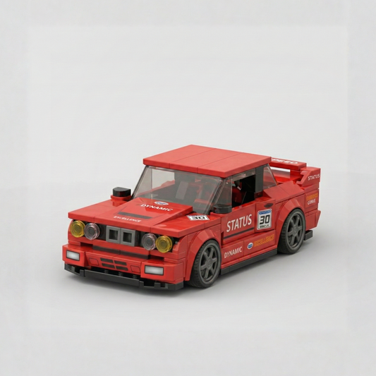 Classic BMW M3 E30 in a sleek design, showcasing RevvBlox's detailed craftsmanship and vibrant color.