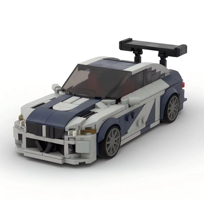 BMW M3 GTR E46 model from Need For Speed by RevvBlox, showcasing sleek design and detailed bodywork.