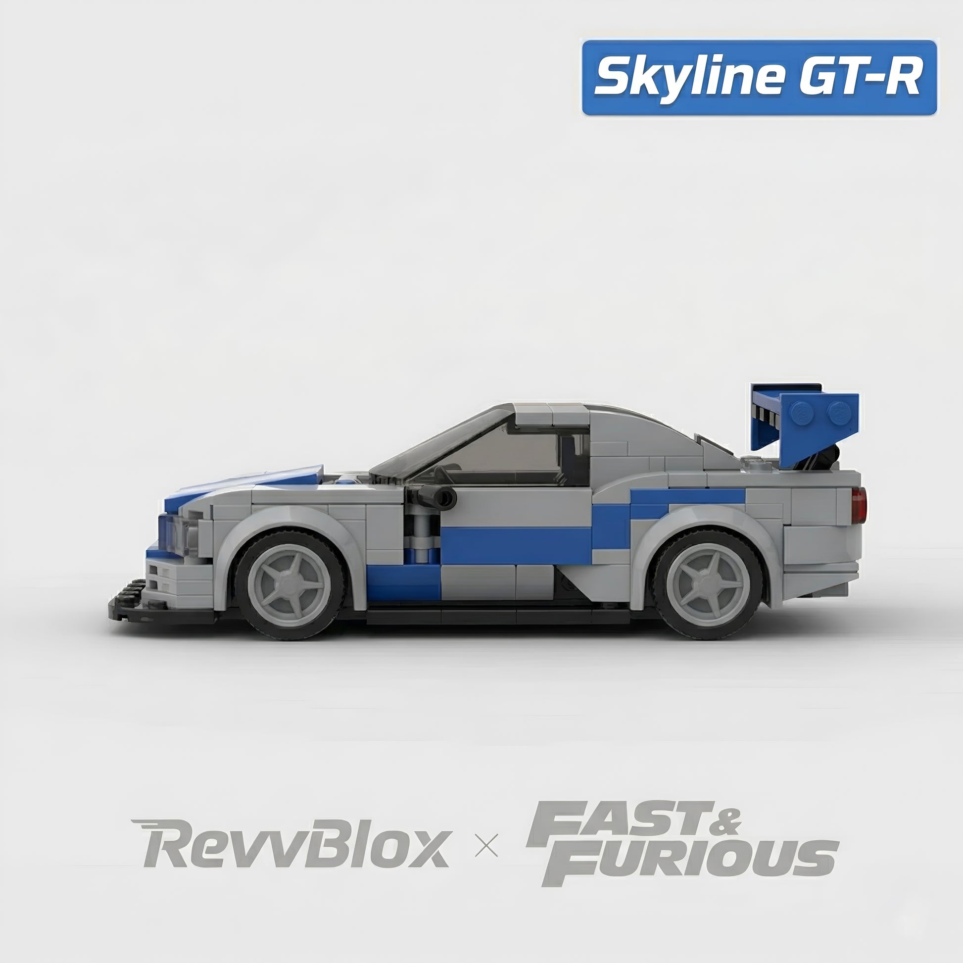 RevvBlox Fast & Furious bundle featuring toy cars and accessories inspired by the popular racing movie franchise.