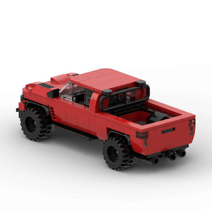 RevVBlox Dodge Ram toy model in black with detailed exterior, realistic truck design, and sturdy construction.