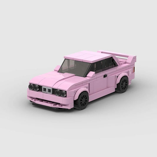 RevvBlox BMW M3 E30 model car toy with detailed exterior and sleek design, shown on a white background.