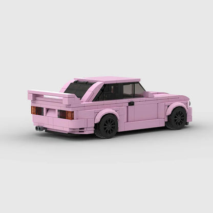 RevvBlox BMW M3 E30 diecast model car with detailed exterior and iconic design, shown in a close-up view.