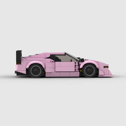 Pink edition BMW M1 RevvBlox model car with detailed exterior and sleek design, perfect for collectors and automotive enthusiasts.