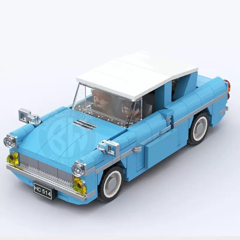 RevvBlox Harry Potter car model toy with detailed design and vibrant colors, suitable for collectors and fans of Harry Potter.