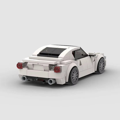 RevVBlox Toyota GT86 toy model car with detailed blue exterior and realistic design, showcasing the sporty coupe's features.