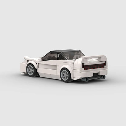 RevVBlox Honda NSX model car on a white background, detailed miniature replica with realistic design and vibrant colors.