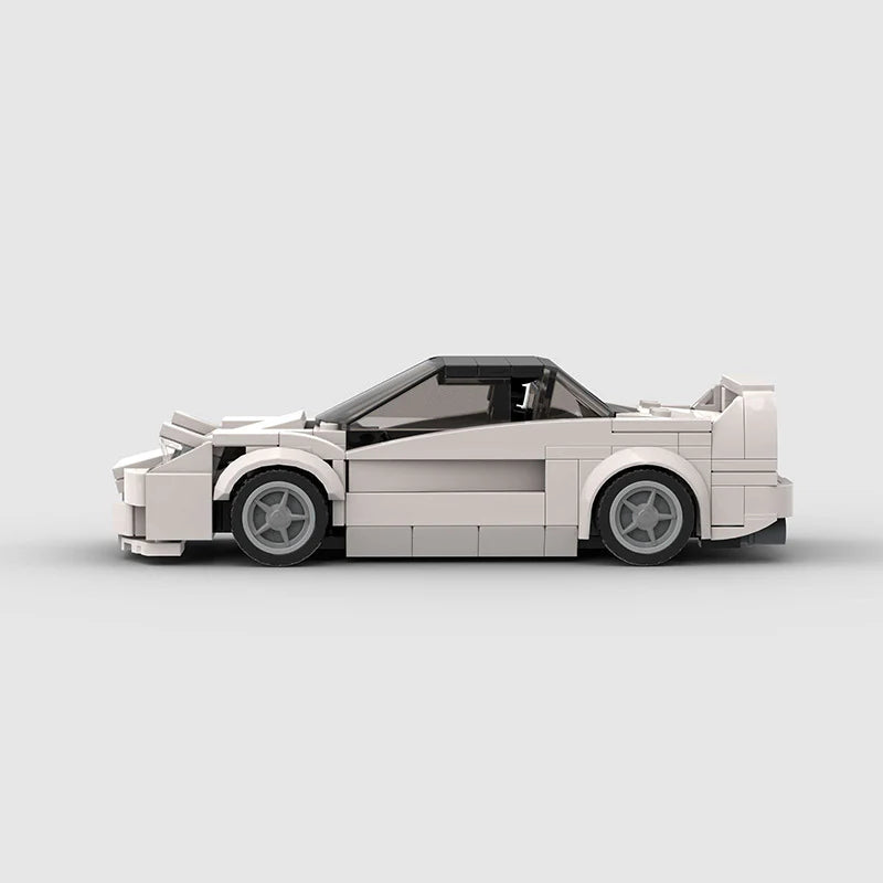 RevVblox Honda NSX model car with detailed exterior, blue and black color scheme, showcasing realistic design and craftsmanship.