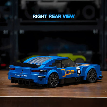 Red Chevrolet Camaro Garage 56 model by RevvBlox displayed on a white background.