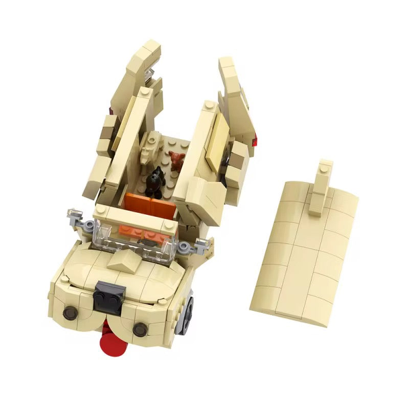 RevvBlox Mutt Van from Dumb and Dumber toy model, detailed miniature vehicle with bright colors and playful design.